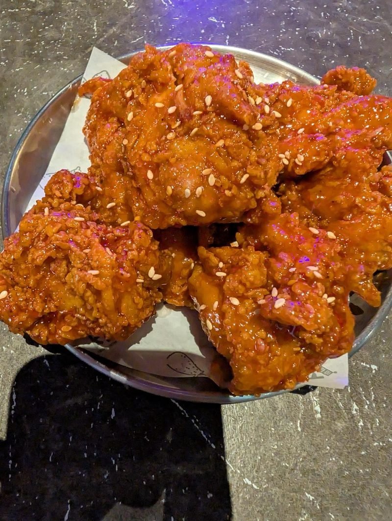 Poulet frit cor&eacute;en croustillant au s&eacute;same